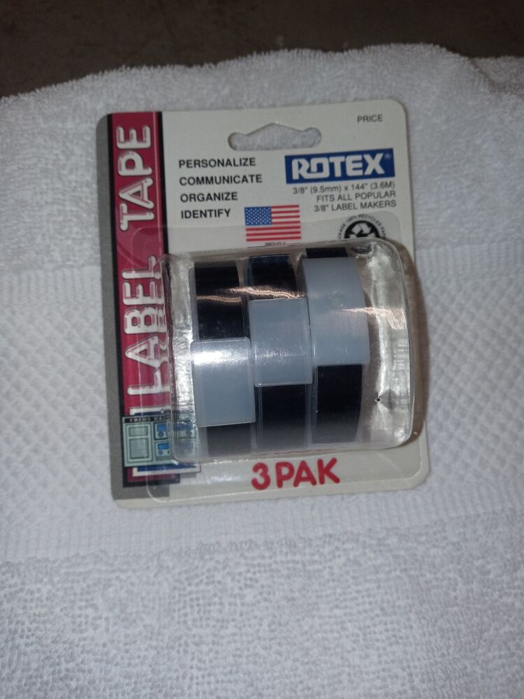 Vintage ROTEX Label Maker 3/8
