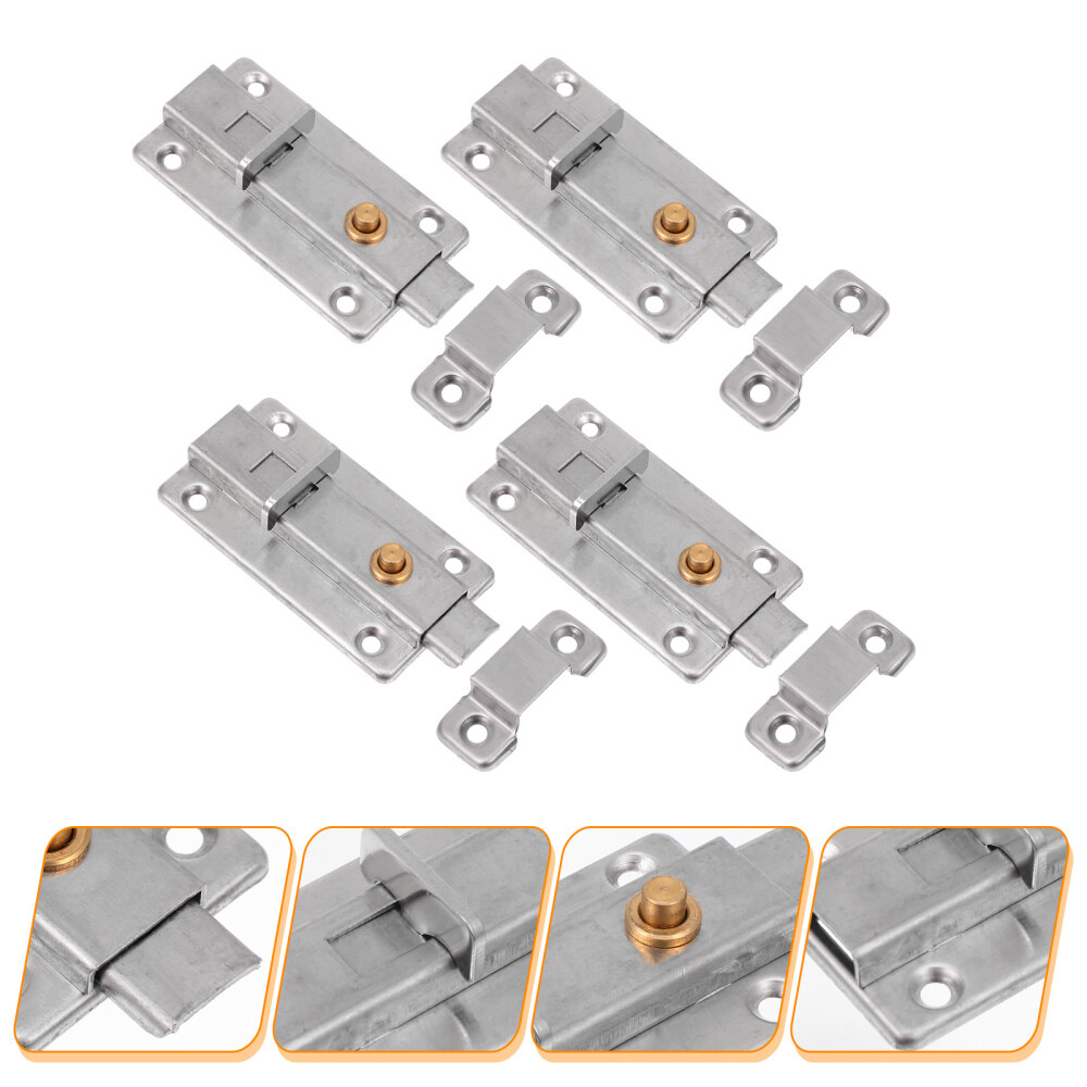 Secure Window & Barn Door Lock - Heavy Duty Hasp for Home Security  