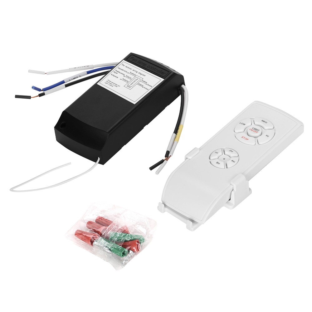 Wireless Timing Remote Control Receiver Universal Ceiling Fan Lamp Light Kit 04