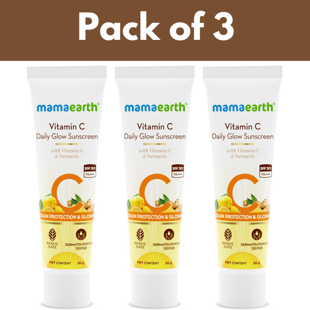 Mamaearth Vitamin C SPF 50 PA++++ Glow Sunscreen 20g