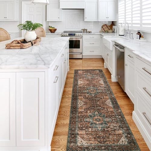 Boho Non-Slip Washable Runner Rug 2'6