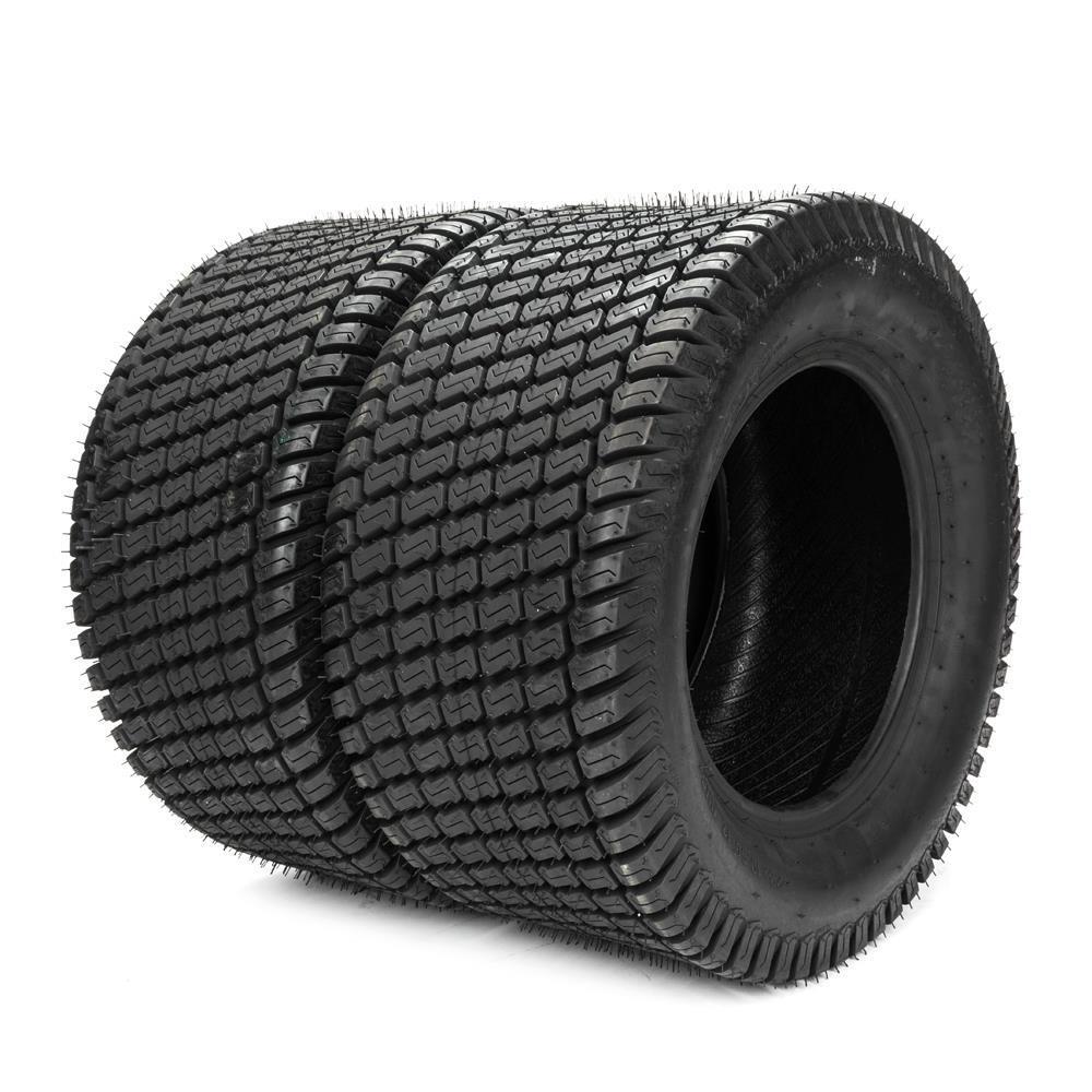 Set of 2 23x10.50-12 Lawn Mower Golf Cart Turf Tires 4 Ply Black Rubber