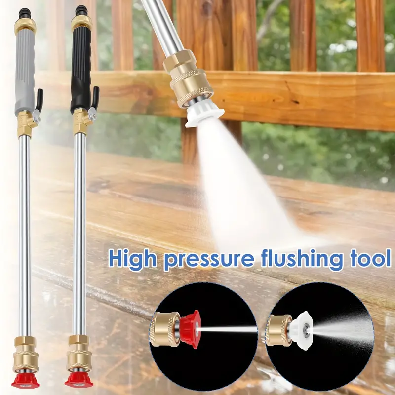 [Customer Favorite] Heavy-Duty High Pressure Washer Wand with 2 Nozzles - Versat-image
