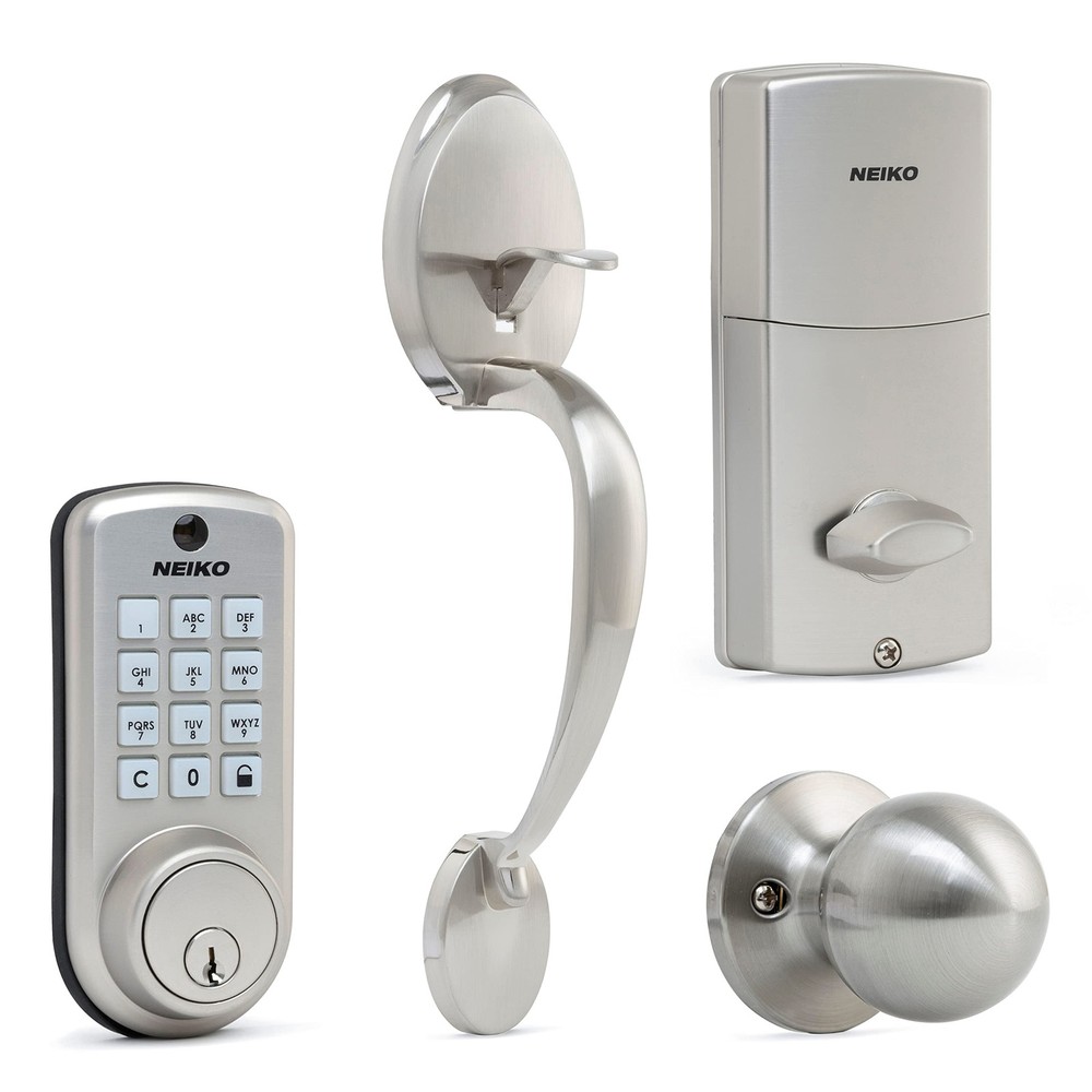 52906A Smart Digital Door Lock with Keyless Entry and Touchscreen Keypad for Secure Front Door Access  