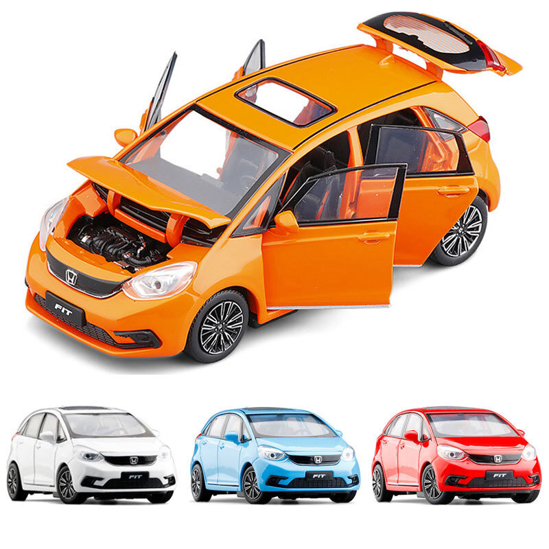 1/32 Scale Honda Fit Model Car Diecast Vehicle Metal Alloy Toys for Kids Gift