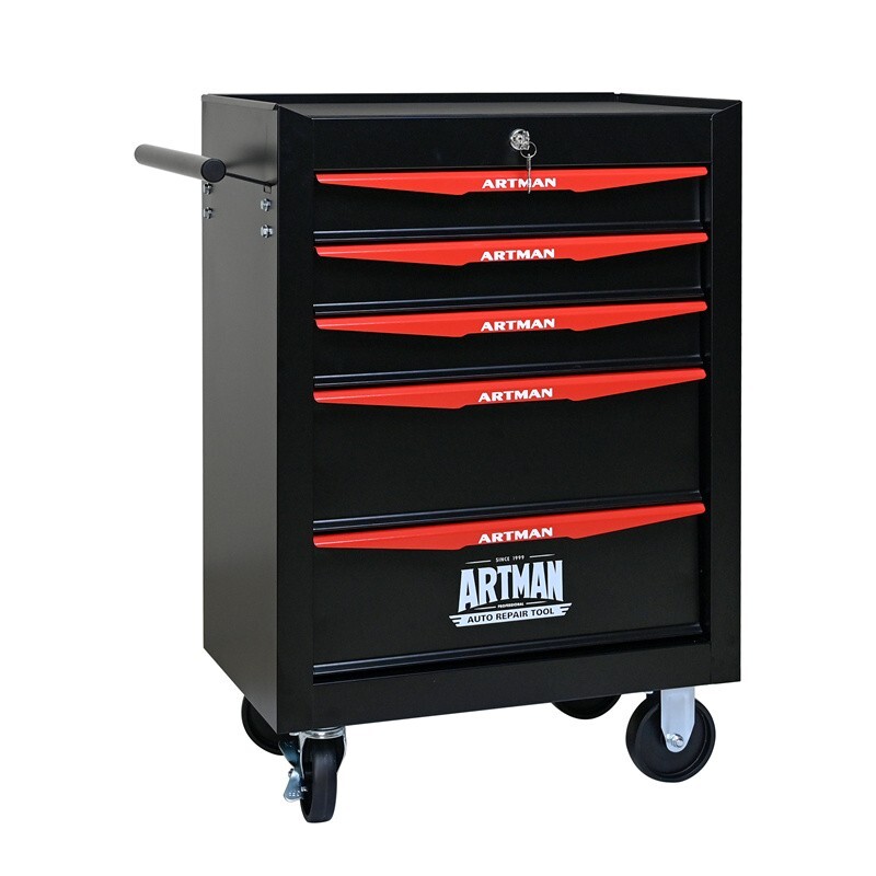 5-Drawer Tool Chest Cabinet Rolling Steel Tool Garage Storage Box Organizer NEW