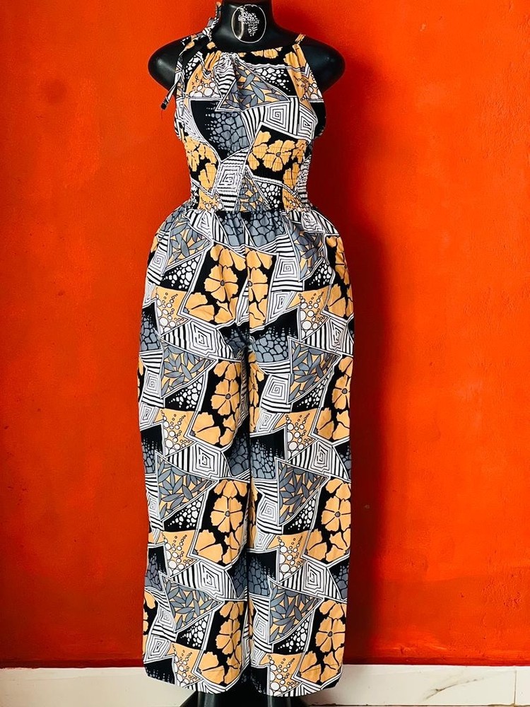 Ankara Multicolored Jumpsuit Size L