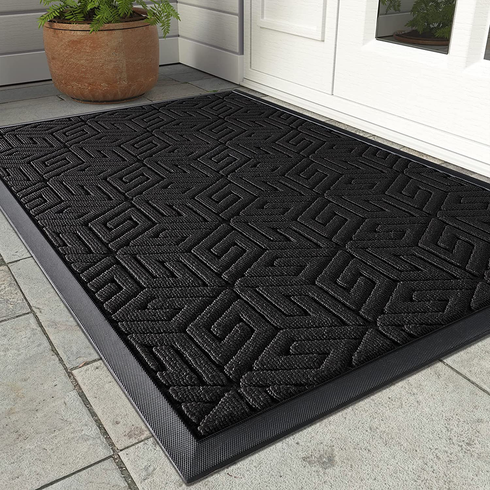 Yimobra 17X29.5 Waterproof All-Season Front Door Mat for Outdoor Entrance