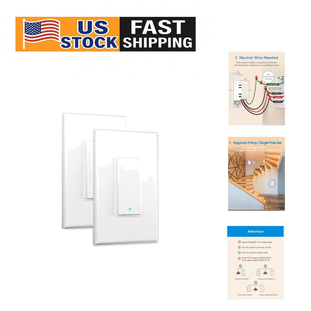 3-Way Wi-Fi Smart Switch with Fire Safety and Easy Control