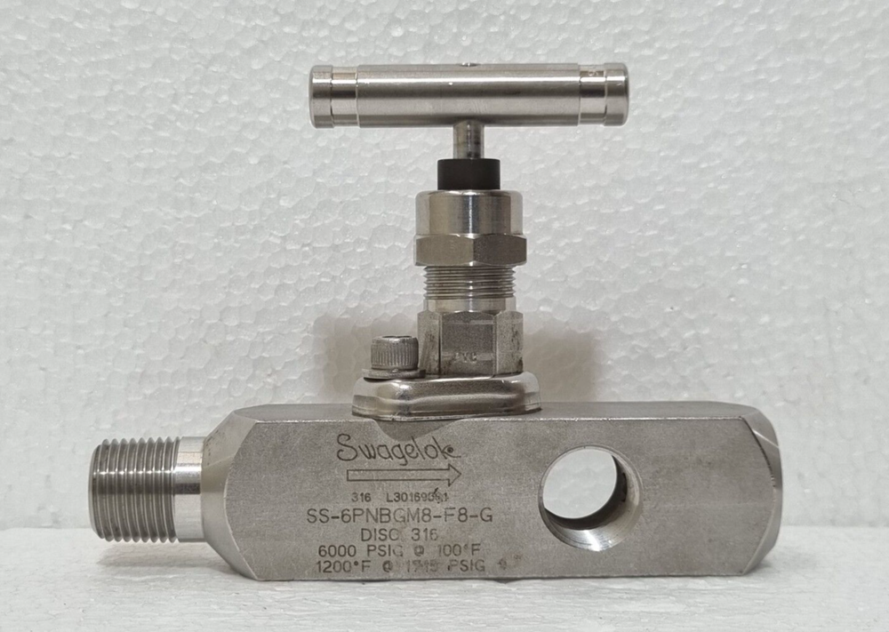 SWAGELOK SS-6PNBGM8-F8-G SCREWED BONNET GAUGE NEEDLE VALVE 1/2