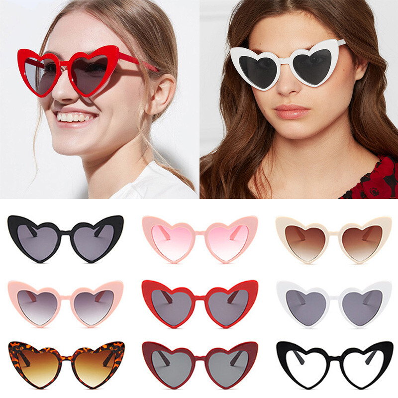 Fashion Eyewear Heart Sun Shades Glasses Personality Big Frame Eyeglasses wi