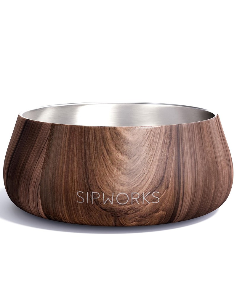 Heavy Stainless Steel Dog Bowl with Non-Slip Base - Portable Pet Dish