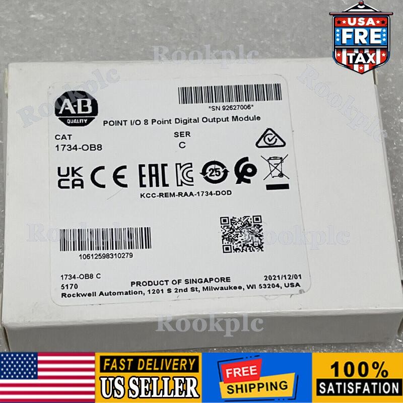 Sealed Allen Bradley 1734-OB8 SER C POINT I/O Digital Output Module US Free Tax