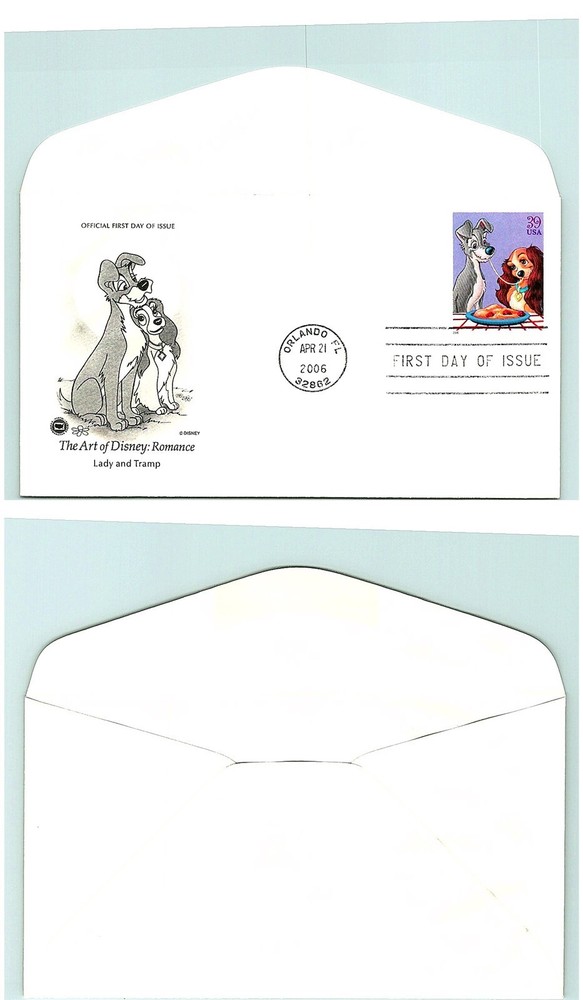 S01-5582, ART OF DISNEY: ROMANCE, LADY & TRAMP, PCS/ARTCRAFT FDC