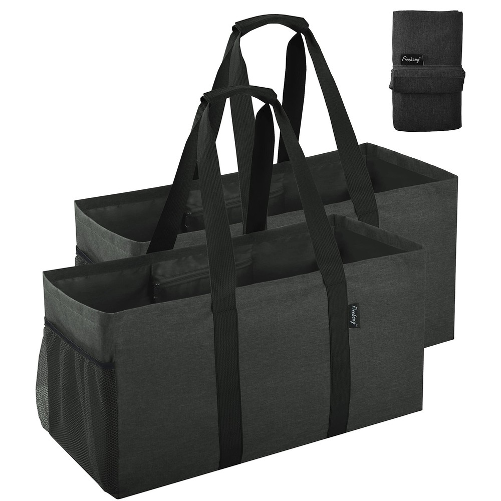 42L Extra Large Oxford Fabric Tote Bag - Durable Utility Storage with Handles
