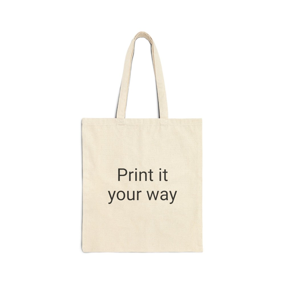 Custom Cotton Canvas Tote Bag - Eco-Friendly Reusable Shopping Bag-image