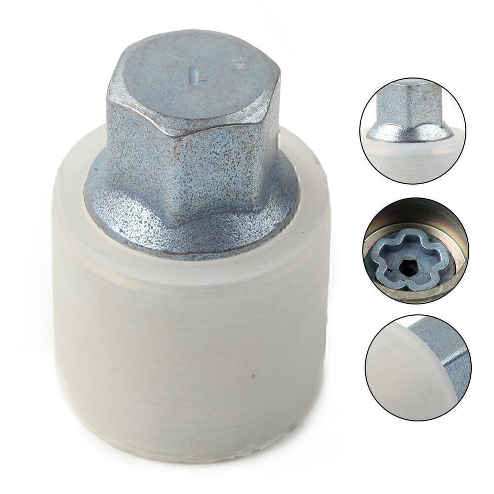 1x New Locking Wheel Nut Key Bolt Letter L For Audi Chrome-Molybdenum Steel US