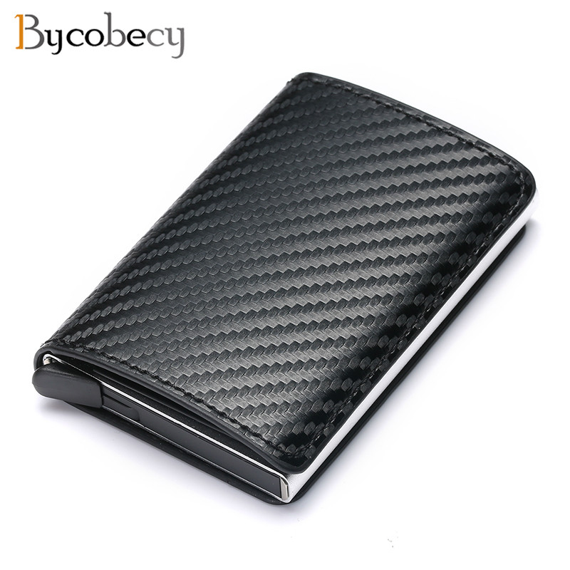 Vintage RFID Leather Wallet with Aluminum Case Money Clip Credit Card Holder  -image