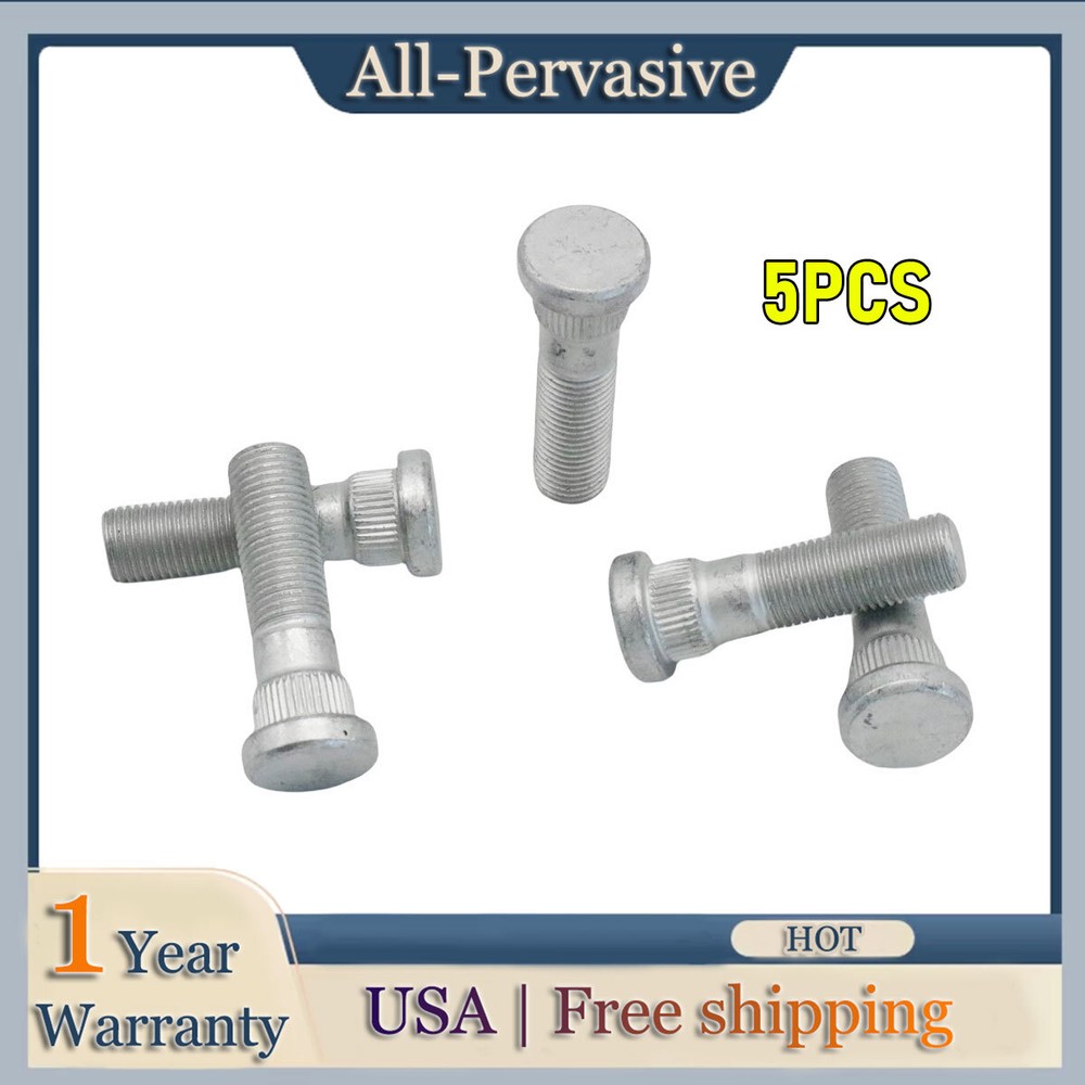 Pack (5) For Infiniti M56 Q40 Q70 M12x1.25 Wheel Lug Bolts Wheel Stud 4322270T00