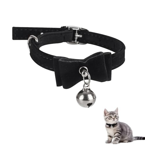 Adjustable PU Leather Dog Bowknot Leads with Bell - Ideal for Pet Dogs, Cats &