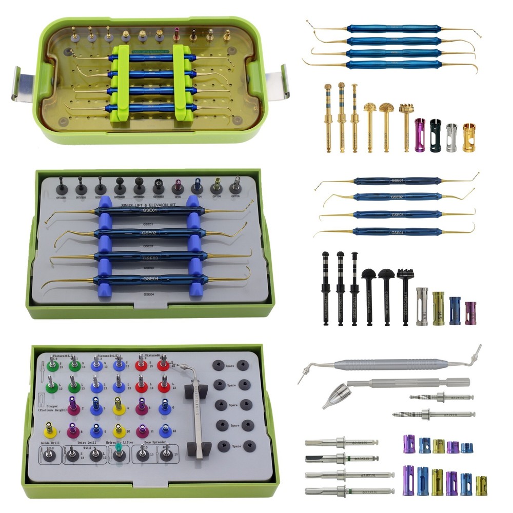 Implant Crestal Approach Sinus Lift Kit Dental Hydraulic Lifter Hiossen CAS DASK