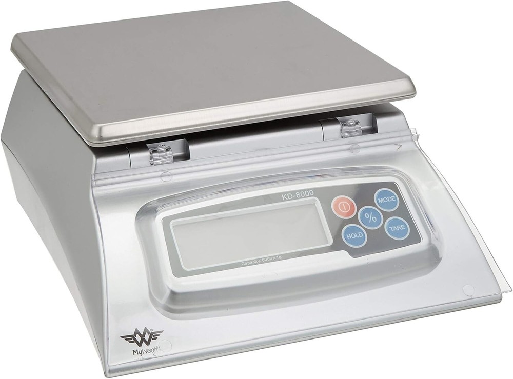 KD8000 Digital Kitchen Scale - 8lb Capacity with Gunk Shield & Backlit Display