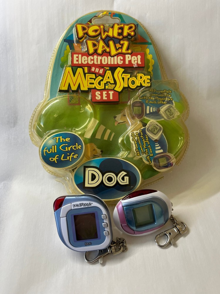 Power Palz Dog + Super Store Virtual Electronic Pet Set 2004 - Used Tested