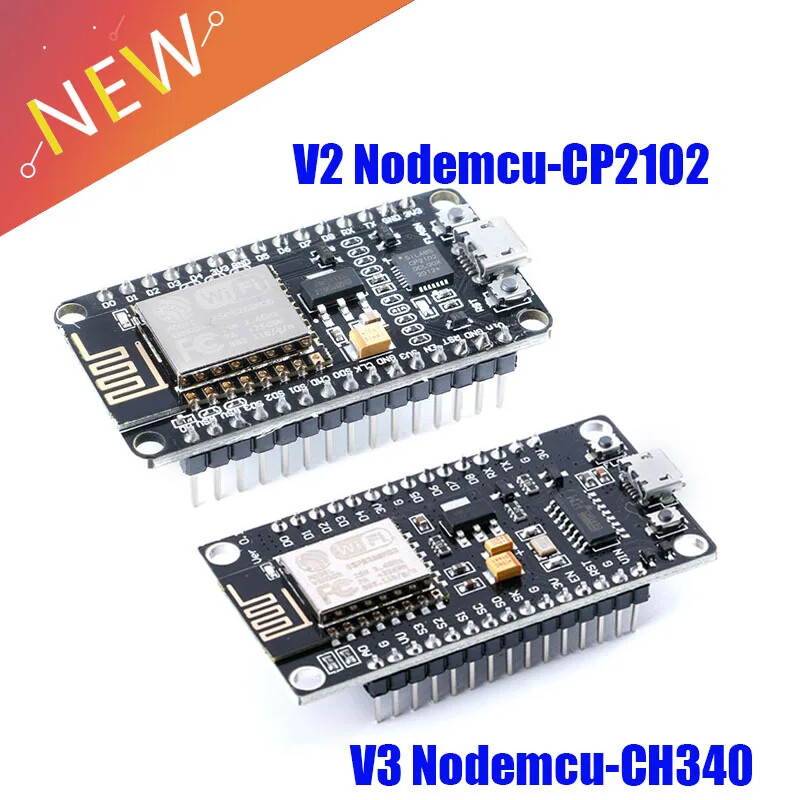 NodeMcu Lua WIFI IoT Development Board ESP8266 ESP-12E CH340/CP2102 with Antenna-image