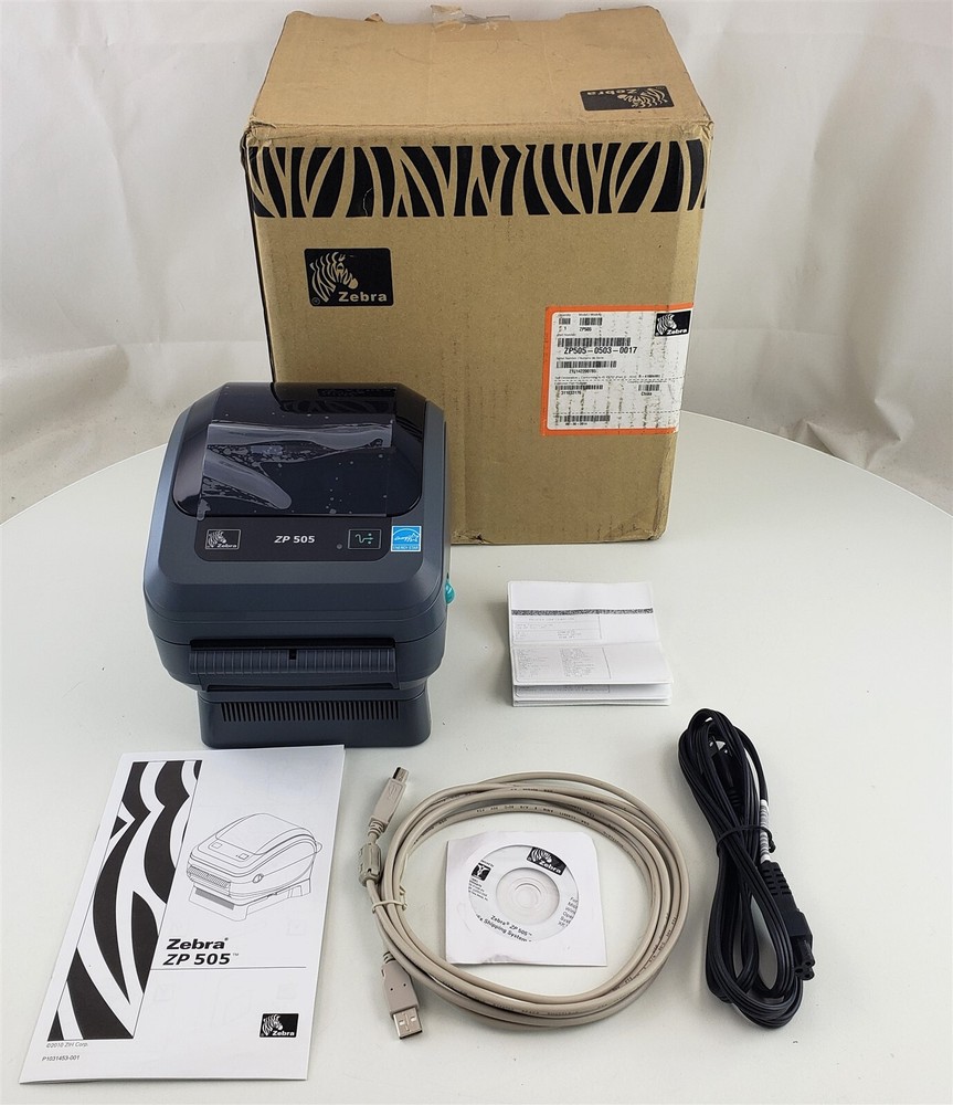 Zebra ZP505 Black USB Thermal Printer for FedEx Labels
