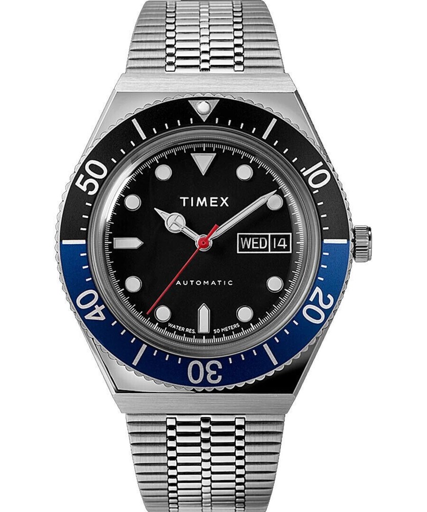 $350 MSRP | Timex Men’s Retro Automatic Stainless Steel Watch - TW2U29500ZV M79