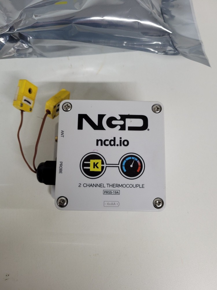 NCD 2 Channel Industrial IoT Wireless Thermocouple Temperature Sensor --image