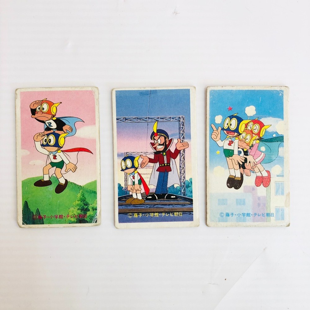 Kinnikuman Japanese Menko Yudetamago Vintage Trading Cards 6-Piece Bundle Set