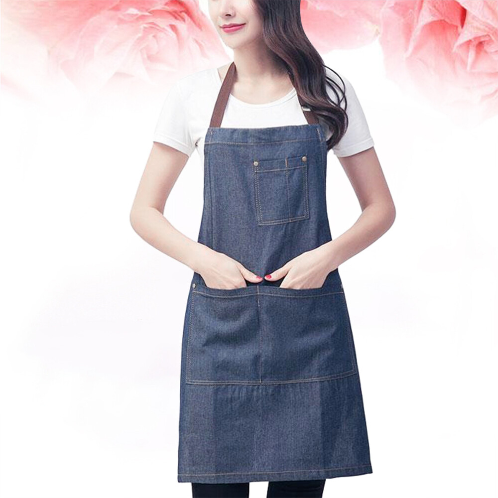 Chef Apron for Women Jean Adjustable Neck Strap  Work