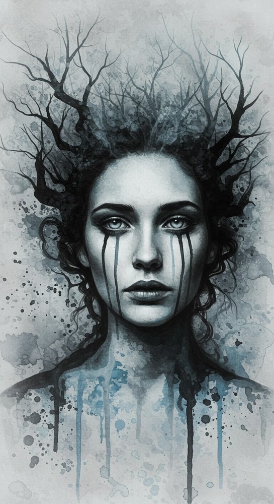 Abstract Flower Girl Digital Art Wallpaper for PC & Mobile