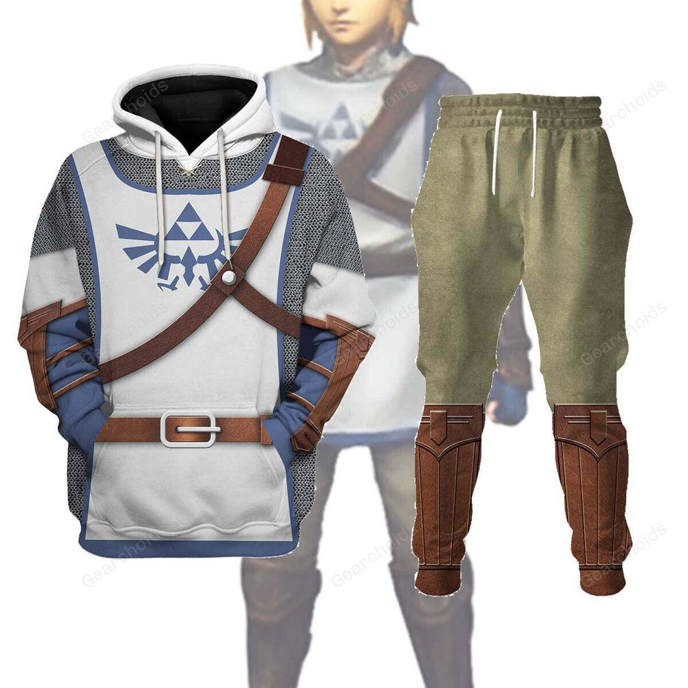 Zelda Cosplay Hoodie and Sweatshirt with Matching Sweatpants