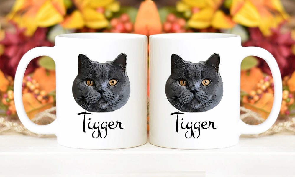 Custom Dog Mug Personalized Dog Coffee Cup Dog Face Mug Custom Pet Photo Mug