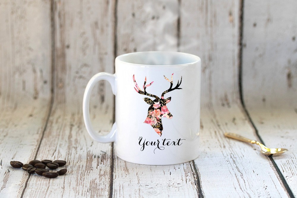 Deer Coffee Mug Deer Lovers Coffee Tea Mug Personalized Deer Mug Gift For Her