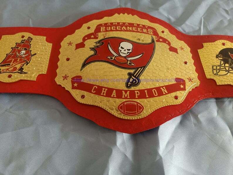 Tampa Bay Buccaneers Wrestling championship belt 2mm brass