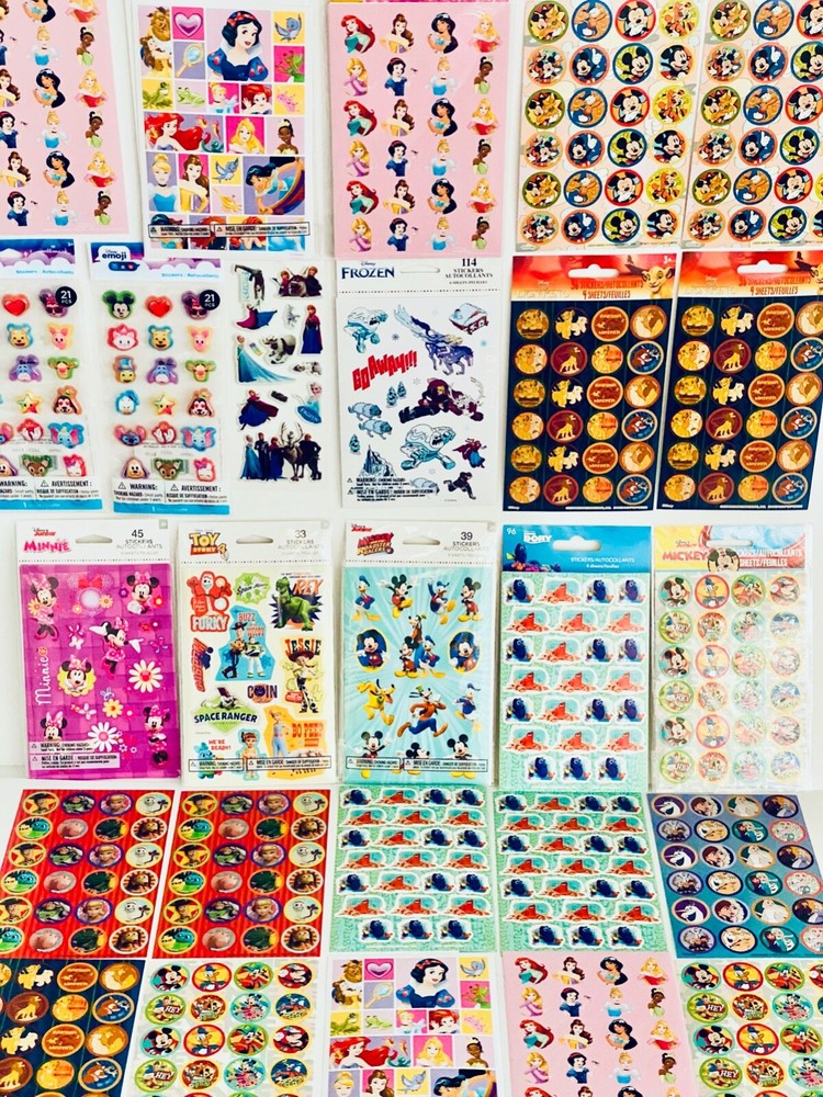 1299 Stickers Marvel Angry Birds Spiderman Transformers Minions Paw Patrol