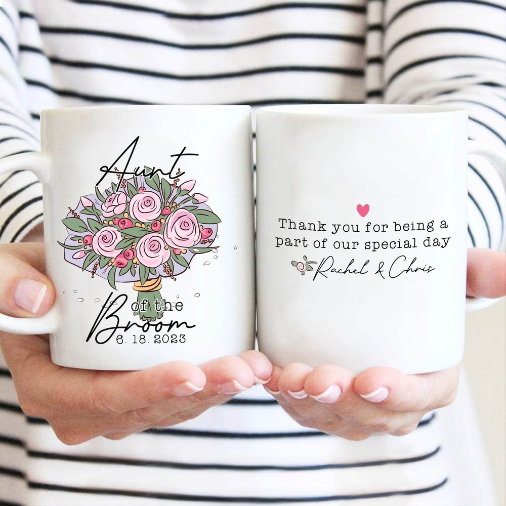 Personalized Name And Wedding Day Mug Aunt Of The Groom Mug Wedding Day Mug Gift