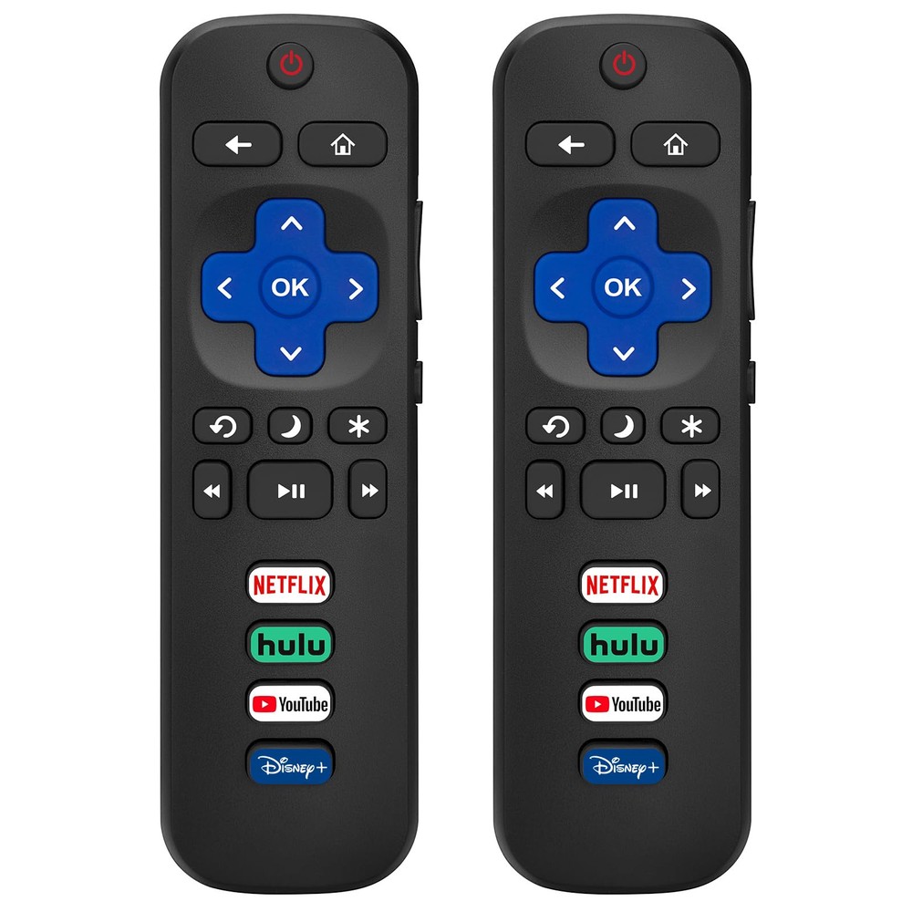 2-Pack Replacement Remote for TCL & Hisense Roku TV