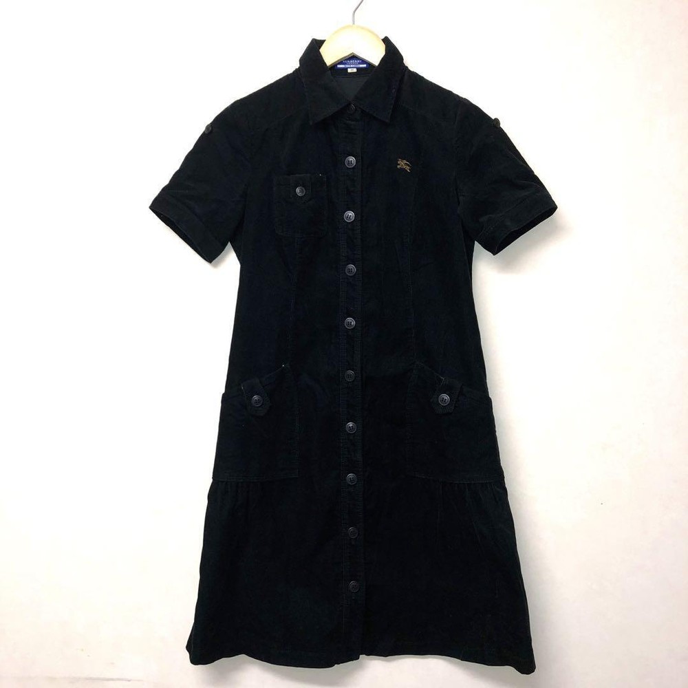 Burberry Corduroy Shirt Dress Woman Fashion from Japan