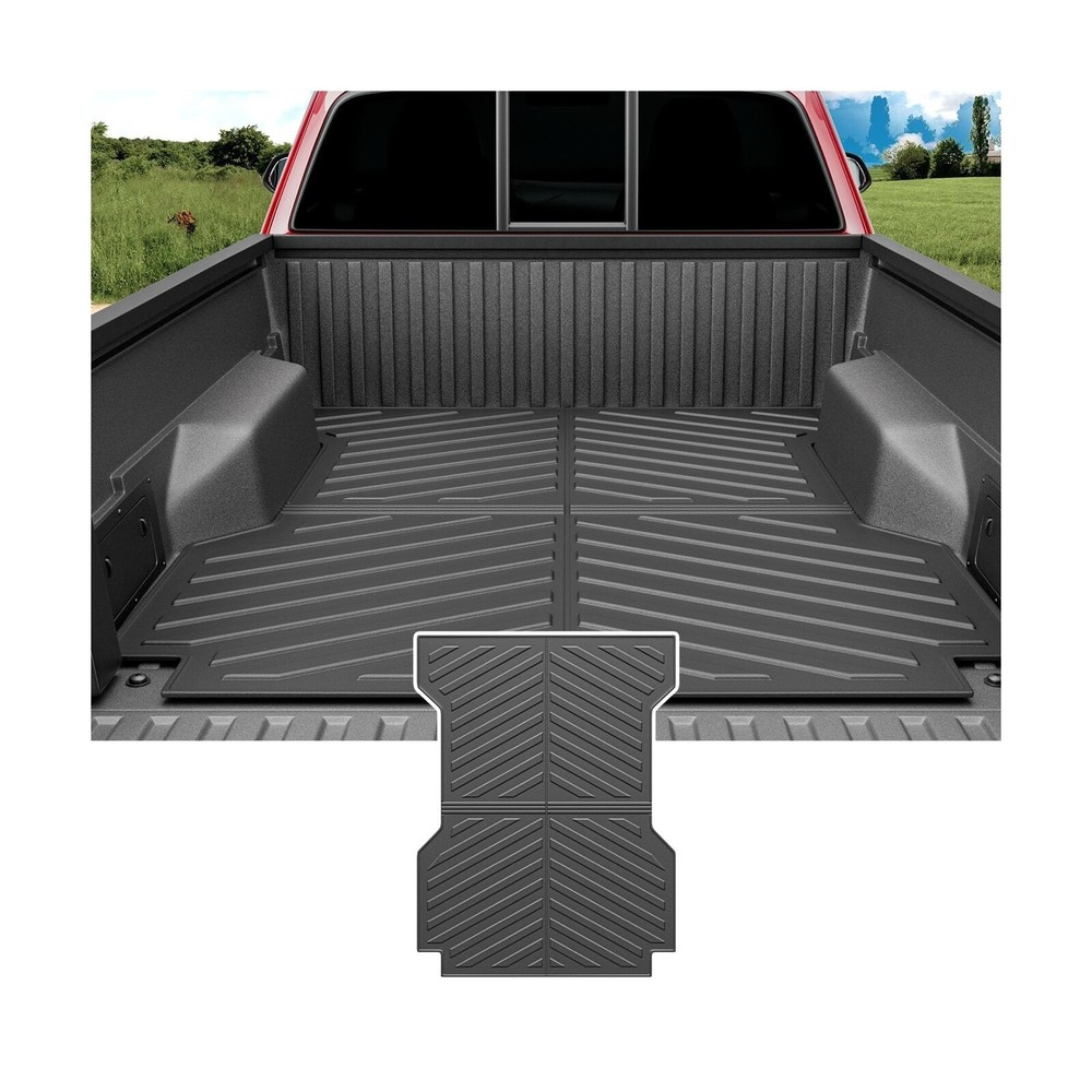 powoq 6FT Non-Slip Truck Bed Mat for 2005-2023 Toyota Tacoma Durable Bed Liner