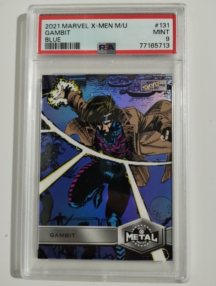 2021 Marvel X-Men Metal Gambit Blue 131 PSA 9 MINT Pop 3
