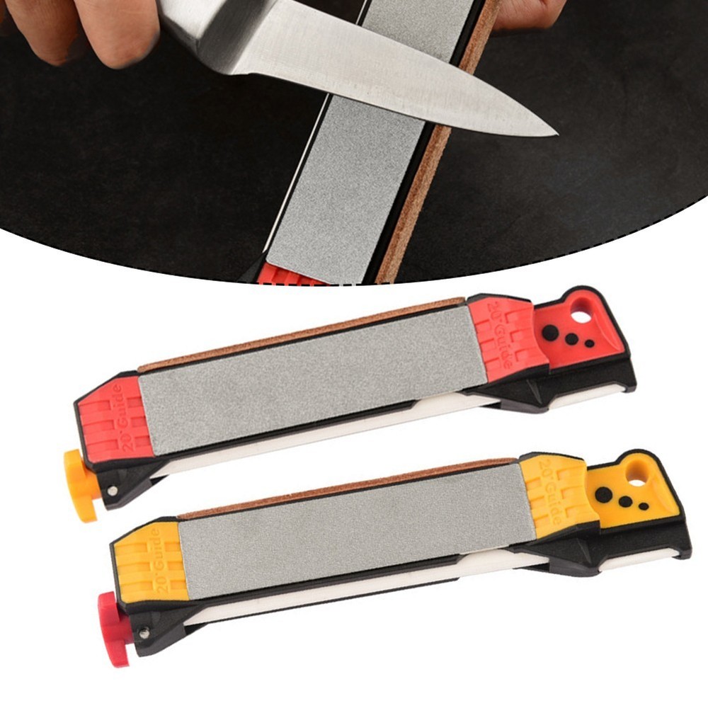 Double-Sided Kitchen Knife Sharpener for Camping and Outdoor Cutters  