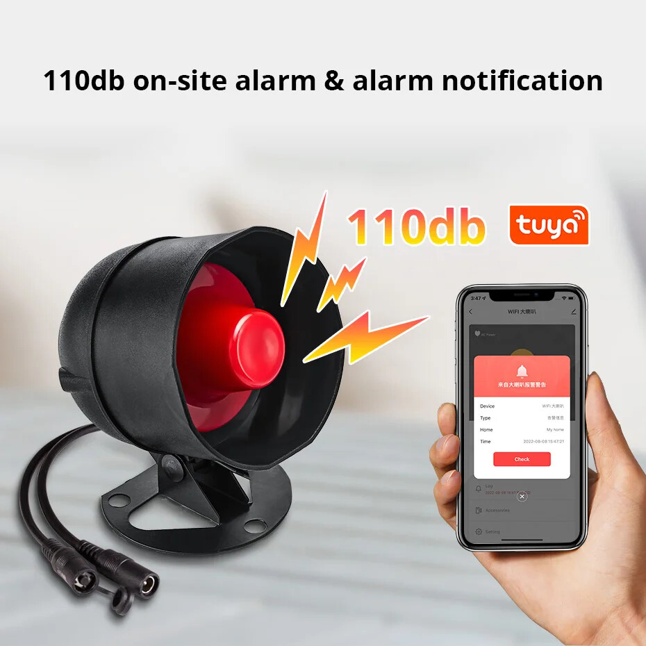 Smart Wireless Home Alarm System with Sound Detector for Security Protection