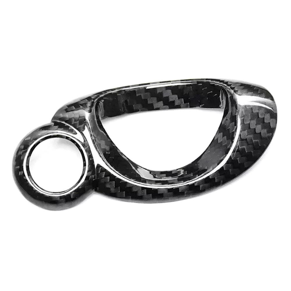 Carbon Fiber Car Start Stop Key Panel Cover For Mini Cooper R55 R56 R57 R60