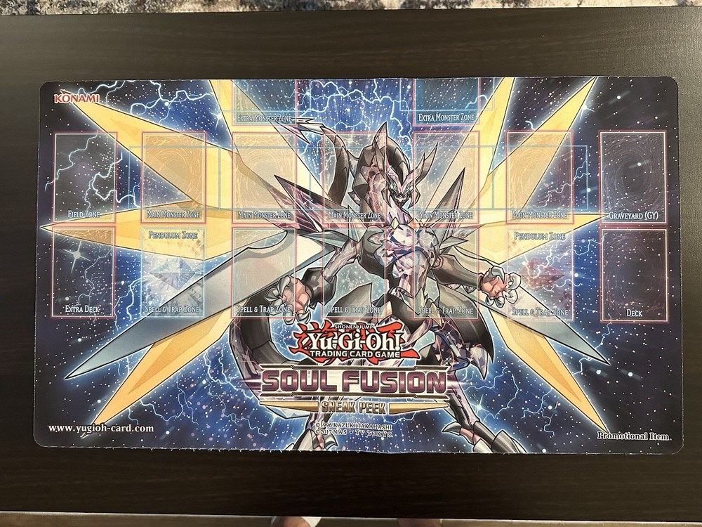 Yu-Gi-Oh Soul Fusion Playmat Official Konami Cyberse Clock Dragon