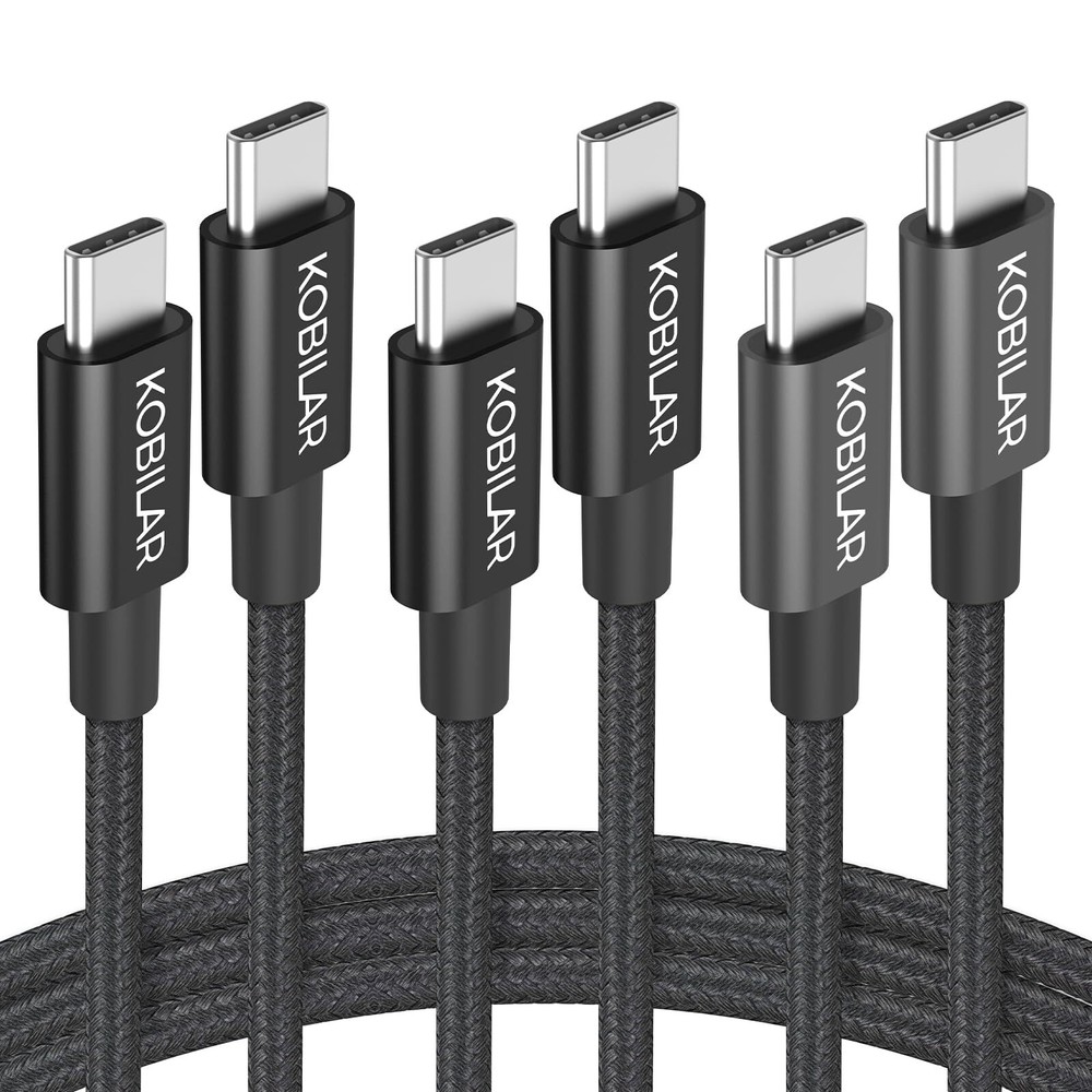 60W Fast Charging USB C Cable 3A 3+5+6.6ft Aluminum
