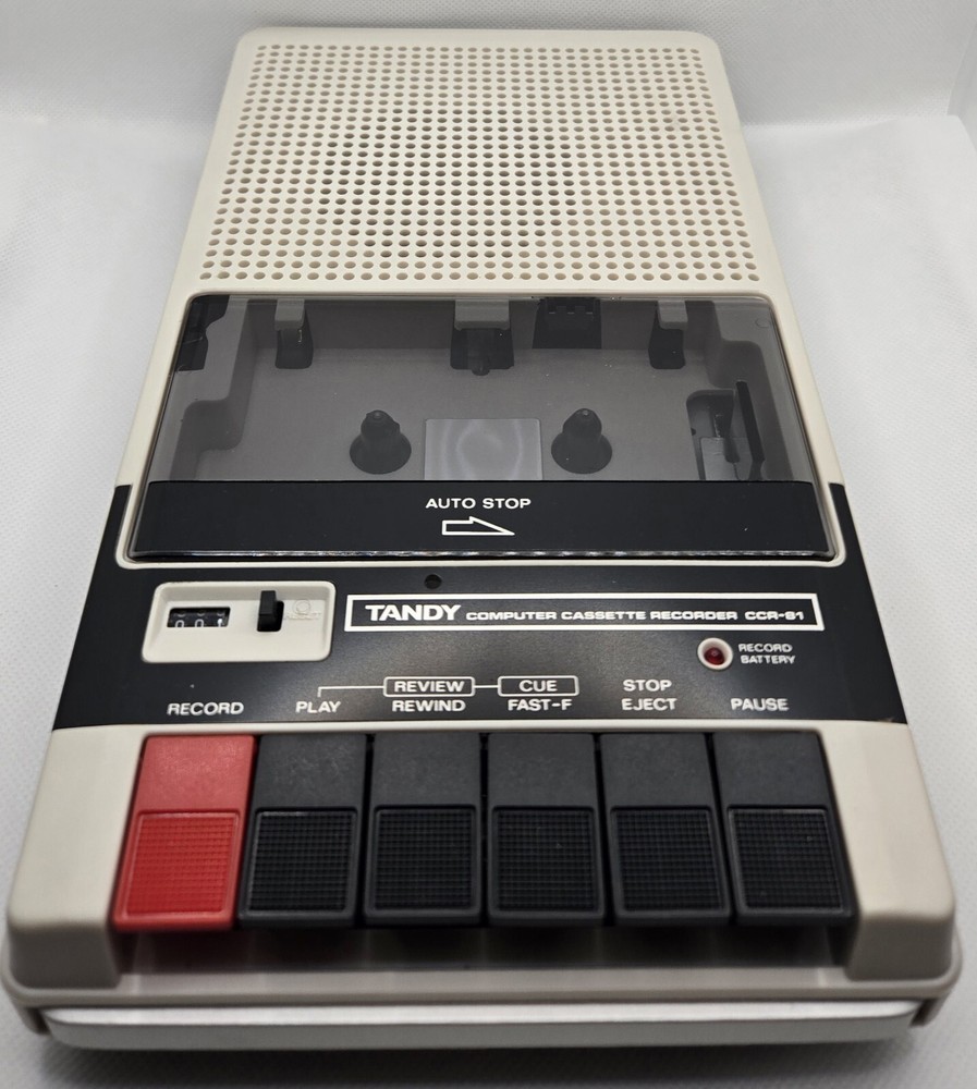 radio shack trs-80 computer cassette recorder